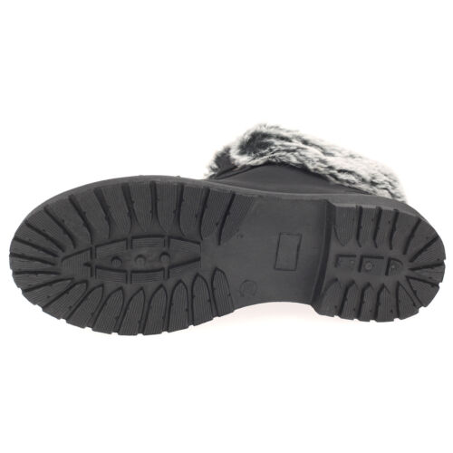 Damen Boots Stiefeletten Stiefel Schnür-Booty Winterstiefel Gefütterte Schuhe - Bild 31 von 51