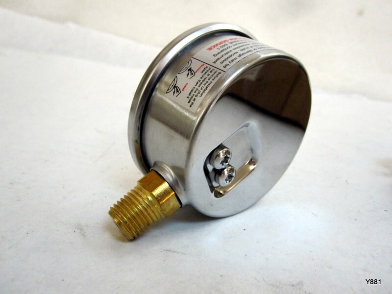 MEASUREMAN 2-1/2" Dial Size 0-1000PSI/7000PKA 304 stainless steel case