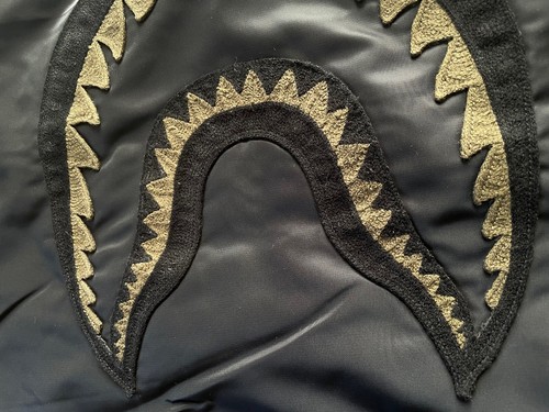 Limited A BATHING APE Bape x Undefeated Collaboration Camo Shark MA-1 Jumper - Picture 10 of 19