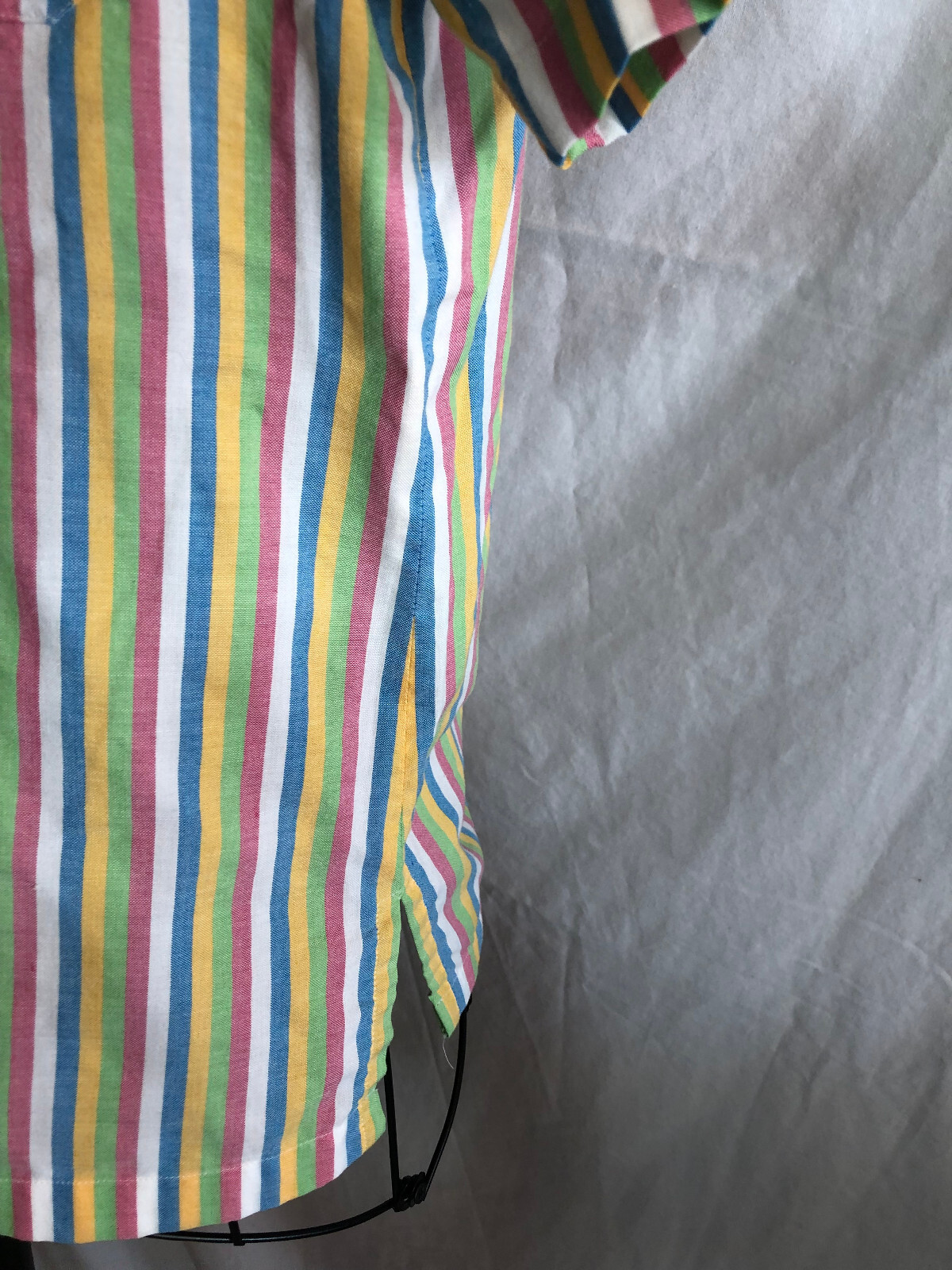 Patchington MEDIUM Multicolor Striped Short Sleev… - image 2