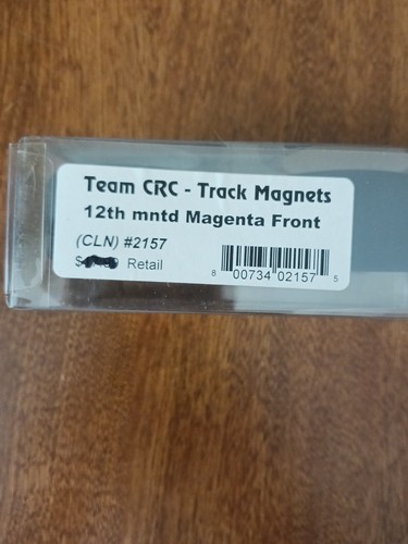 Team CRC Track Magnets 1/12th mntd Magenta Front CLN # 2157 - Picture 2 of 4