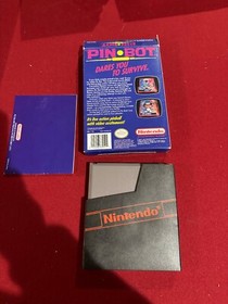 Pin Bot Game (Nintendo NES System 1990) Original NES Complete in Box - CIB
