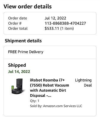 iRobot Roomba i7 Plus (7550), MSRP $899; INCLUDES extra iRobot Roomba i7 Plus (7550), MSRP $899; INCLUDES extra