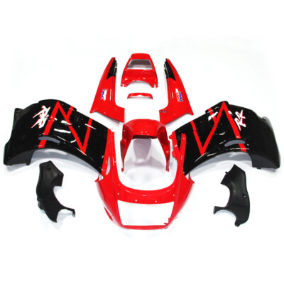 Full Body Kit For Honda CBR250RR MC17 1987 Red Black Fairings Injection Bodywork