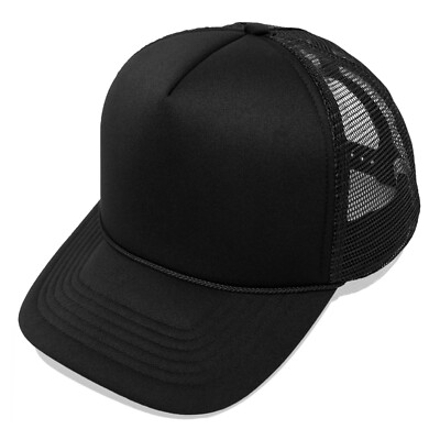 1 DOZEN Trucker Hat Baseball Caps Mesh Cap Blank Plain Hats CHOOSE A COLOR