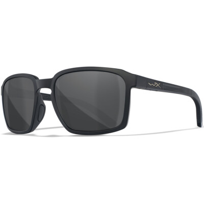 Wiley X WX Alfa Brille Sport Draussen Graue Linsen Quadrat Mattschwarzer Rahmen