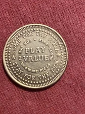 Vintage 80s Showbiz Pizza Place Brass Game Token