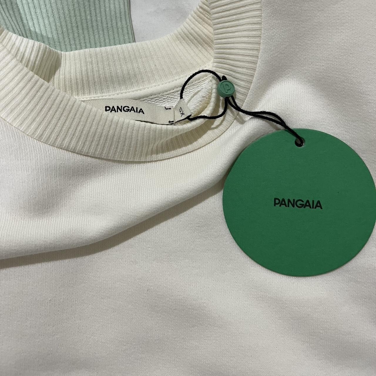 Pangaia lightweight recycled cotton sweatshirt off white size XS image 3