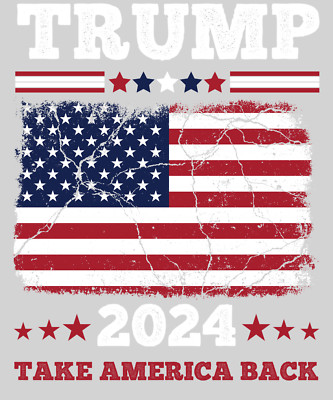 10'' Width DTF Print Sheet Ready To Press Heat Transfer Donald Trump 2024 Back-2