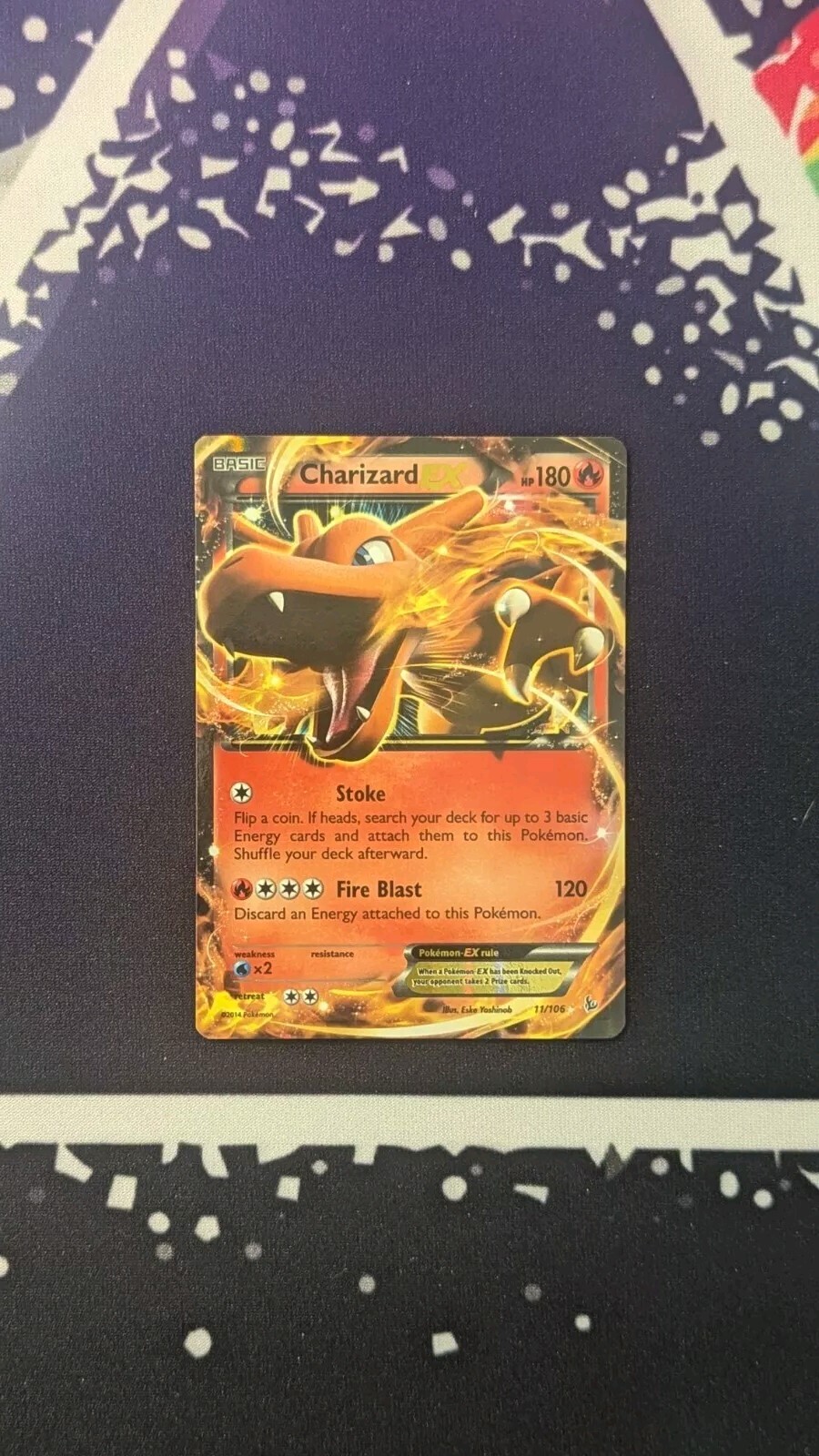 Charizard EX 11/106 Flashfire Holo Pokemon Card