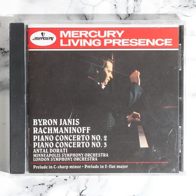 NEW - Byron Janis - Rachmaninoff - Piano Concertos No. 2 & 3 (CD, 1991) Mercury