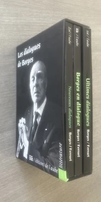 Les dialogues de Borges . Jorge Luis Borges , coffret 3/3 vol , complet . TBE . - Photo 1/4