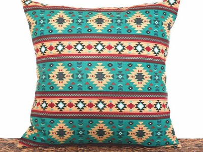 teal and rust throw pillows