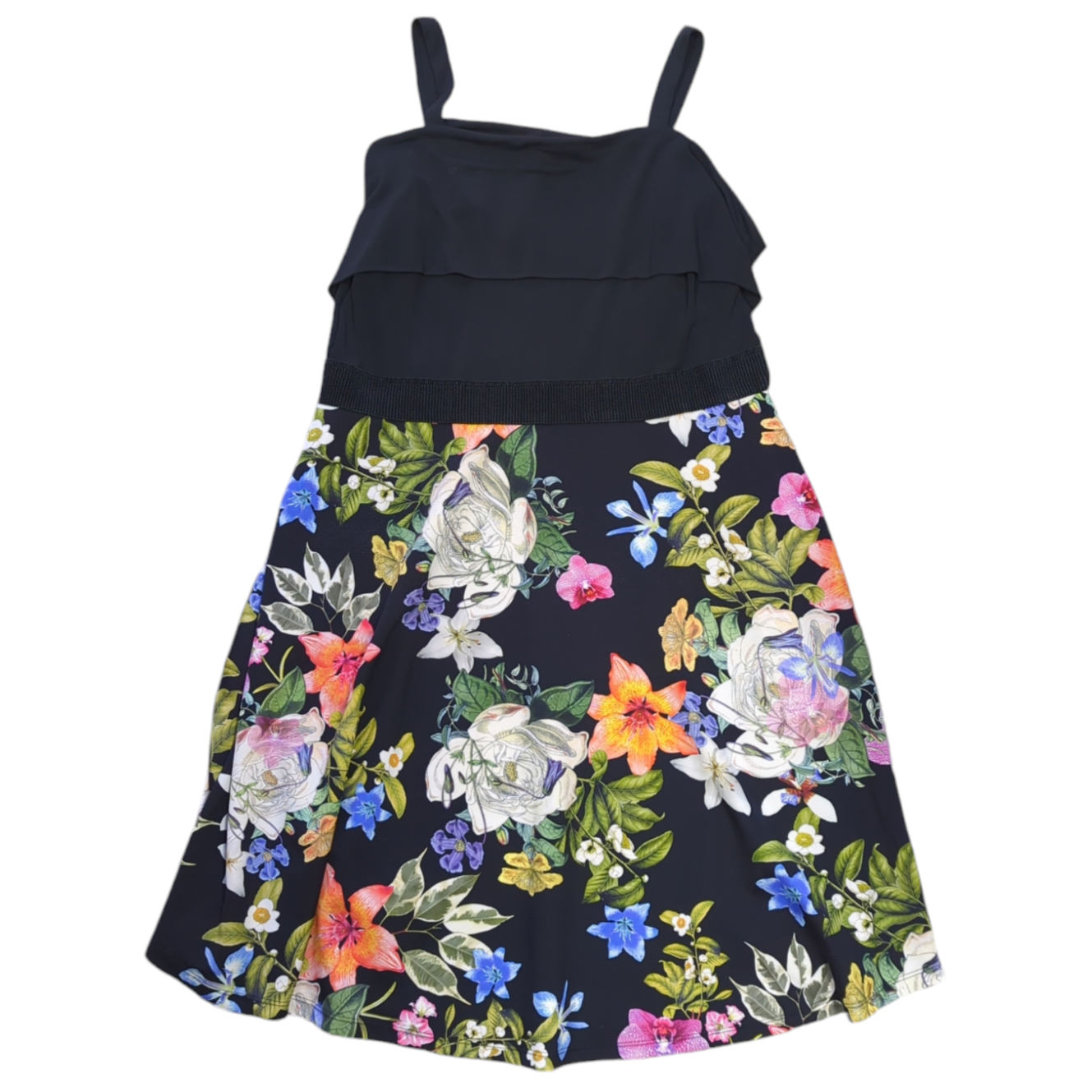 Anthology Women’s Floral Print Black Dress in Size 20 for Elegant Style