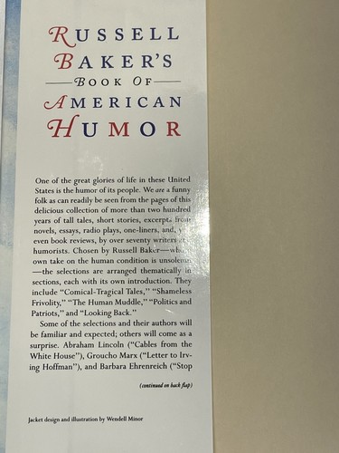 Russell Baker's Book of American Humor by Russell Baker 1993 Short Stories H/C - Imagen 14 de 18