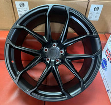 22" TURBO GT STYLE ALLOY WHEELS TO FIT PORSCHE CAYENNE PANAMERA BLACK