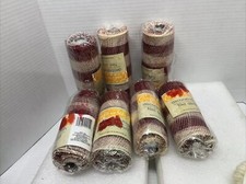 Lot Of 7 Decorative Mesh Crafters Square 5 Yds Each.