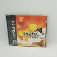 Moto Racer World Tour PS1 Sony PlayStation 1 Complete Black Label Manual