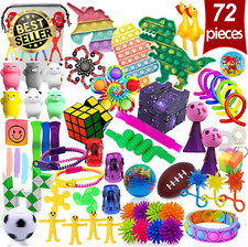 72Pcs Fidget Toys Pack,Sensory Toys for ADHD,Autism,Party Favors&Classroom Rewar