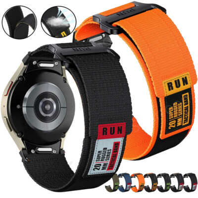 Quick Fit Nylon Armband Für Samsung Galaxy Watch 7/6/5/4 44 40mm 6 Classic 5 Pro