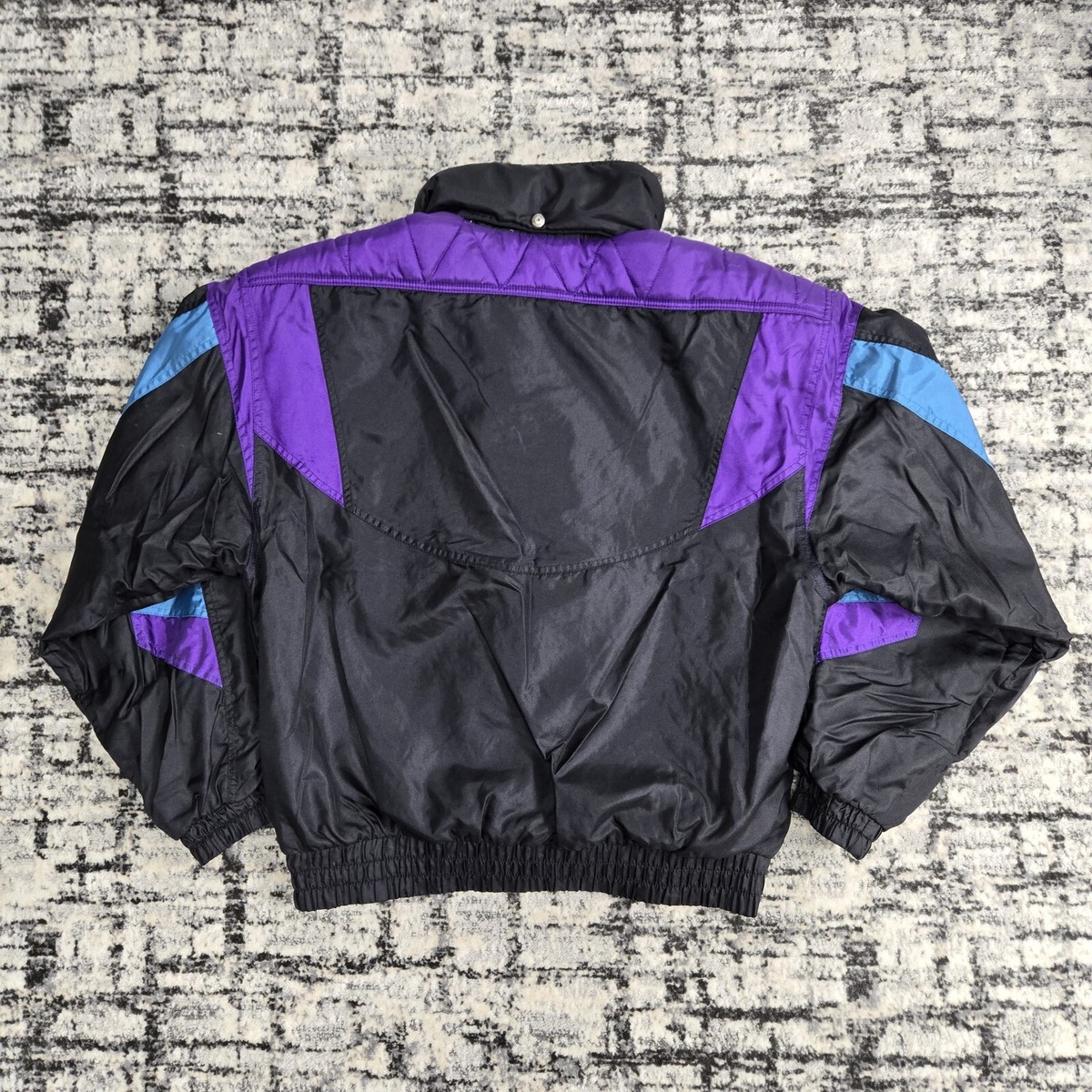 Vtg 1980s Descente Ski Puffer Jacket XL Colorblock Gorpcore
