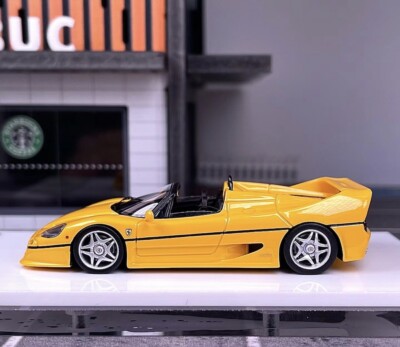 dmh 1/64 フェラーリ F50 黄 DMH 1:64 Yellow F50 Aperta Convertible Sport Model Diecast