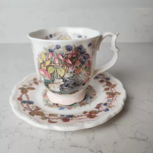 Royal Doulton Brambly Hedge Autumn Teacup/Coffee Mug & Small Plate
