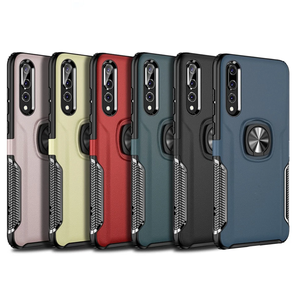Case For Huawei P20 Lite Pro P30 Armour Shockproof Ring Holder Phone Back Cover - Image 2 of 4