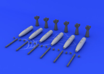 Eduard 648093 Mk 82 Bombs Photo-Etch & Resin for 1/48 Scale Models