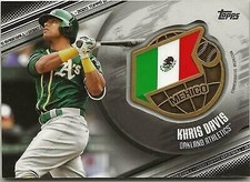2020 Topps Series 1 KHRIS DAVIS Global Game Medallion BLACK /149 Athletics