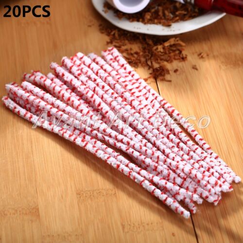 6.57" 20Pcs Intensive Cotton Tobacco Smoking Pipes Cleaning Tool Cleaner Rod HOT - Picture 1 of 7
