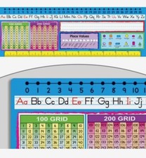 Really Good Stuff Non-Permanent Adhesive Math Pack of 24
