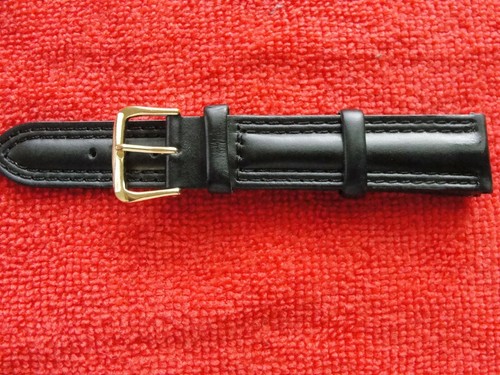 Genuine Leather Wristwatch Watch Strap Band Women Men Size 18mm Strap Belt - Picture 2 of 25