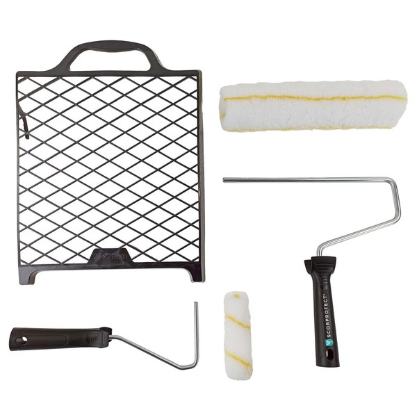 Scorprotect® Streich-Set 5-Teilig Mit Farbwalze, BüGel Und Abstreifgitter-image