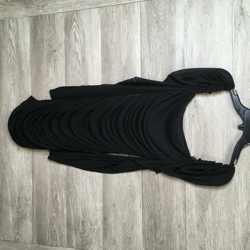 Shein Womens Size XS Black Frill Trim 
