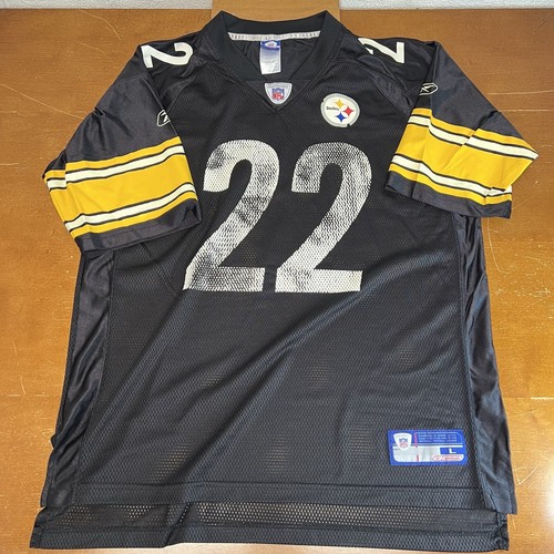 Vintage Pittsburgh Steelers Jersey Mens Large Black Duce Staley #22 NFL Reebok