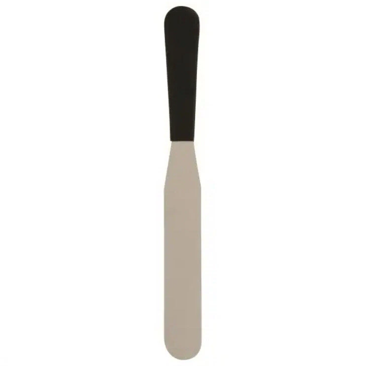 Flexible Spatula Stainless Steel Black Handle Palette Genware 8 inch - Image 4 of 4