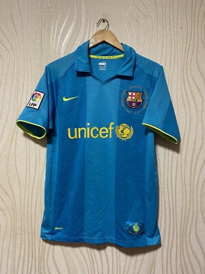 その他 football jersey BARCELONA 2007 2008 AWAY FOOTBALL SHIRT SOCCER JERSEY NIKE