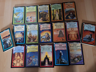 17 x Goldmann Fantasy Romane - McKillip Feist Hohlbein Morris Hazel u.a.