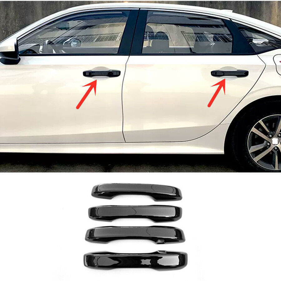 Auto Accessories Bright black Door Handles Cover Trim 4pcs For Honda Accord 2023