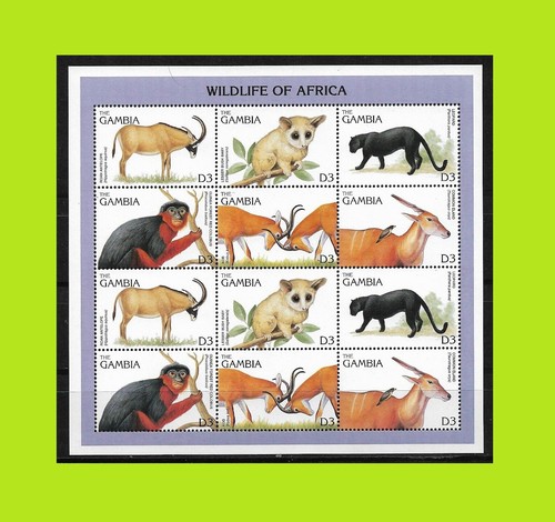 Gambia 1996 Wildlife - Kleinbogen - postfrisch - Bild 1 von 2