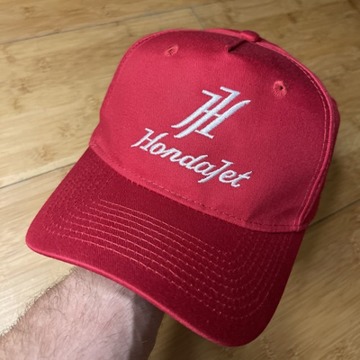 #ad #ad Honda Jet JetToken.com A Frame Red Adjustable Hat Cap HondaJet Aviation HJ Pilot $16.11