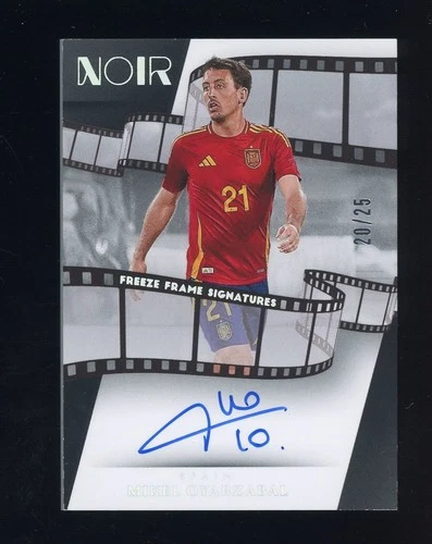 2024 Panini Noir Soccer Mikel Oyarzabal Freeze Frame Signatures Auto 20/25