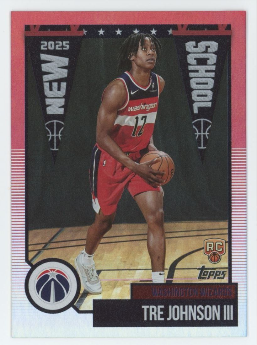2025-26 Topps New School Rainbow Tre Johnson III Rookie Wizards #NS-6 C14