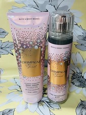 Bath  Body Works Champagne Toast 2pc Set Mist  Body Cream