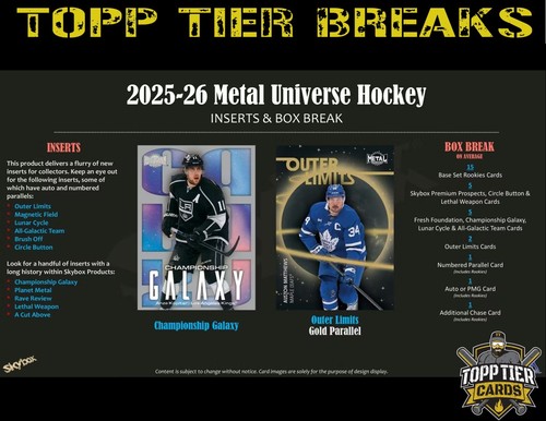 CALGARY FLAMES 2025/26 UPPER DECK SKYBOX METAL 4X BOX 1/4 CASE BREAK 6250 - Bild 6 von 8