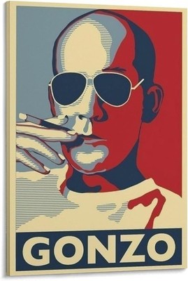 Hunter S Thompson Gonzo Poster Paper Wall Art Print Unframed 24x36