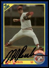 Mike Roesler Cincinnati Reds 1990 Score #648 Auto Autographed Signed Rookie Card. rookie card picture