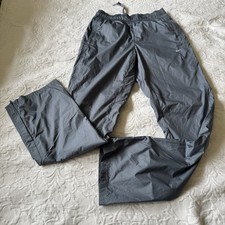 Y2K Nike Women  s training track pants XS gray tennis windbreaker ankle zip