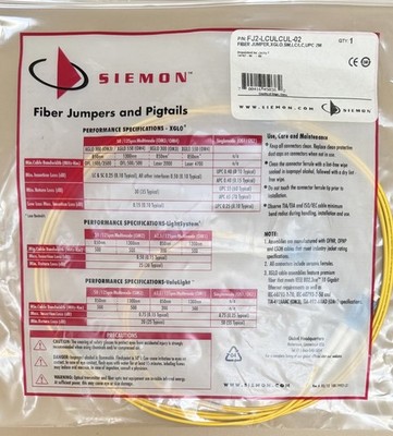 SIEMON Glasfaser Starthilfekabel.FJ2-LCULCUL-02